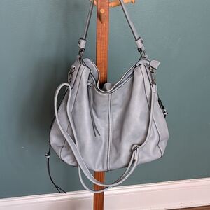 Realer Denim Color Large Multi Functional Hobo/Shoulder Bag Like New